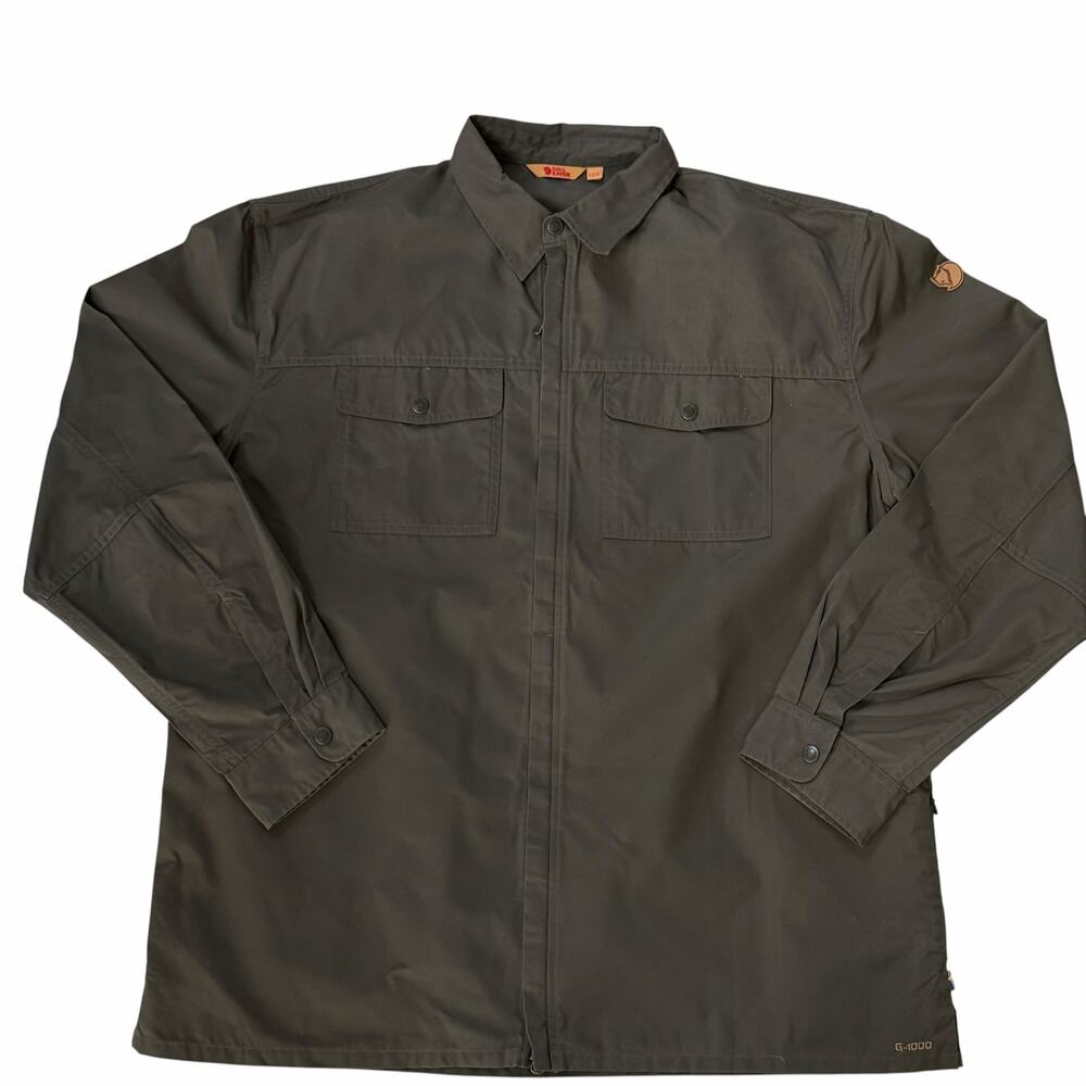 Fjallraven G-1000 Full Zip Trekking Shirt Jacket Olive Green Hiking Workwear 3XL